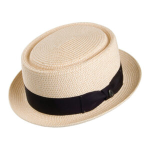 Black Crushable Diamond Crown Pork Pie Hat